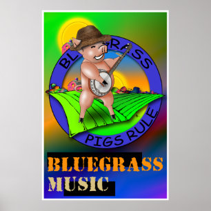 Bluegrass Music Poster