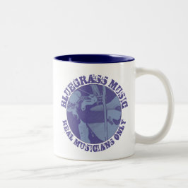 Bluegrass Music Real Musicals Nur Blaue Spieler Zweifarbige Tasse