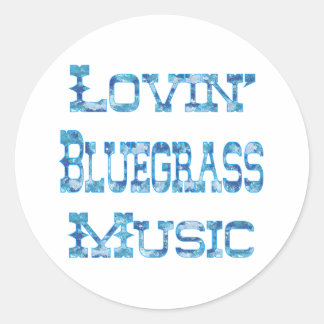 Bluegrass Music Runder Aufkleber