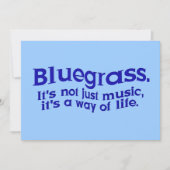 Bluegrass-Musik-Party oder Stau-Sitzung Einladung (Vorderseite)