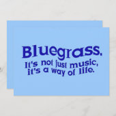 Bluegrass-Musik-Party oder Stau-Sitzung Einladung (Vorne/Hinten)