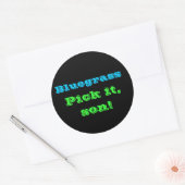 Bluegrass: Such es, Sohn! Runder Aufkleber (Umschlag)