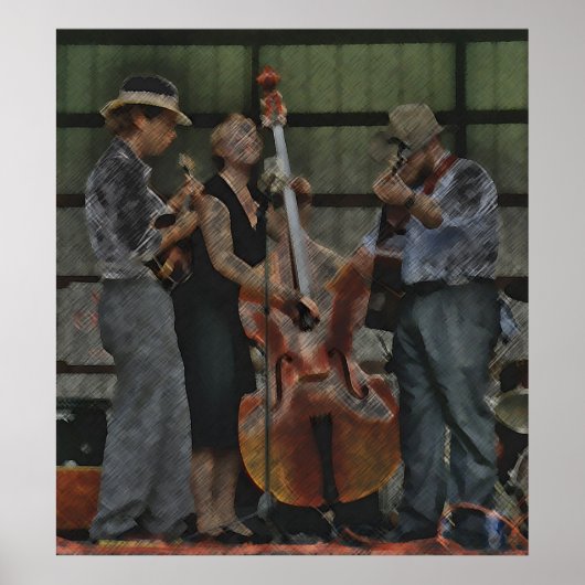 Bluegrass Trio Poster (Vorne)