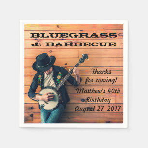 Bluegrass-und Grill-Party-Papierservietten Serviette