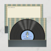 Bluegrass Vinyl Record Personalisierte Postkarten (Vorne/Hinten)