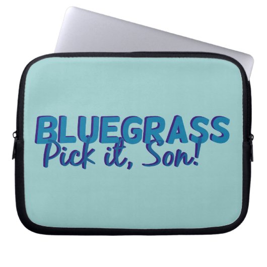 Bluegrass. Wählen Sie ihn Sohn aus! Laptopschutzhülle (Vorderseite)