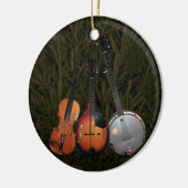 Bluegrass-Weihnachtsbaum Keramikornament (Links)