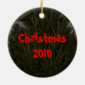 Bluegrass-Weihnachtsbaum Keramikornament (Hinten)