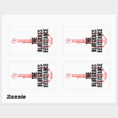 Bluegrass-Widerstandsaufkleber Rechteckiger Aufkleber (Blatt)