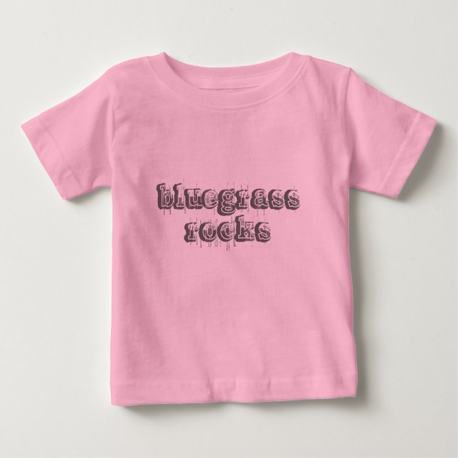 Bluegraßfelsen Baby T-shirt (Vorderseite)