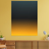 BLUEGREEN BLACK ORANGE Original Gradient Leinwand (Insitu (Wohnzimmer))