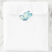 Bluegreen Butterfly Umschlag Aufkleber (Tasche)