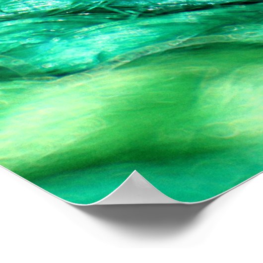 BlueGreenWool Poster (Ecke)