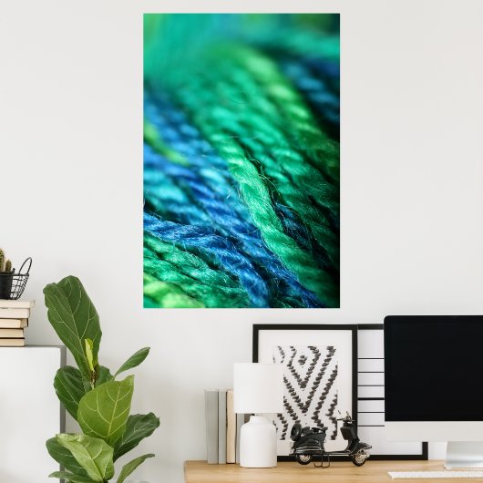BlueGreenWool Poster (Heimbüro)