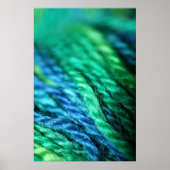 BlueGreenWool Poster (Vorne)