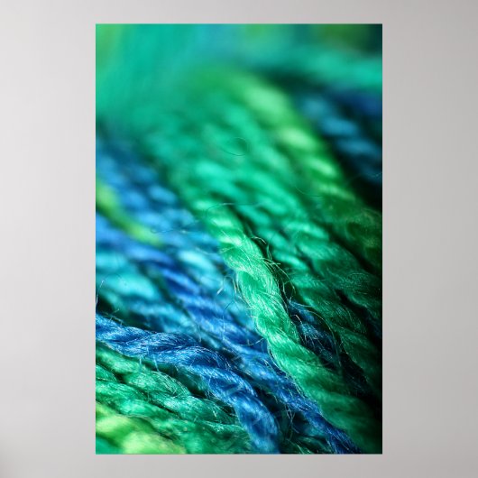 BlueGreenWool Poster (Vorne)