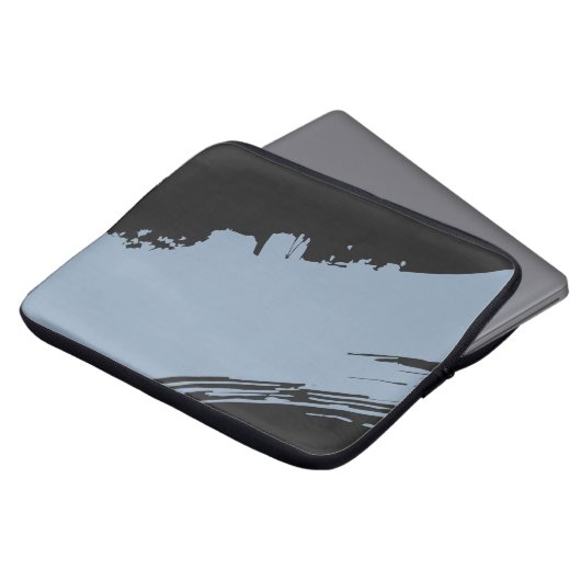 BlueHaze Noir Laptoptasche Laptopschutzhülle (Vorne Oben)