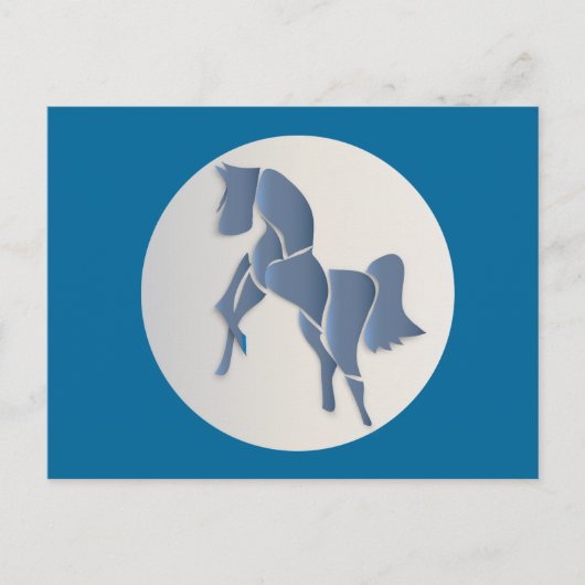 Bluehorse Postkarte (Vorderseite)