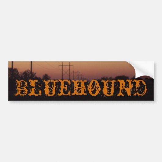 Bluehound Stoßdämpfer Autoaufkleber (Vorne)
