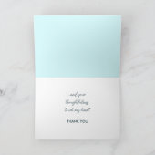 Blueish Blumenrahmen individuell gefaltet Danke Ka (Innenseite)