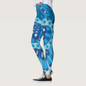 Blueish - Feathered Paisley Leggings (Links)