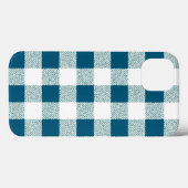 Blueish Green Gingham Karo Pattern Case-Mate iPhone Hülle (Rückseite (Horizontal))
