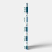 Blueish Green Gingham Karo Pattern Case-Mate iPhone Hülle (Rückseite / Rechts)