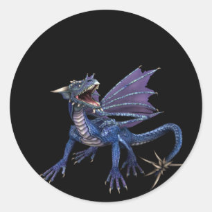 Blueish/Lila Design 1:: Fantasy Stickers