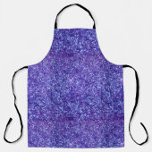 Blueish Lila Glitzer Schürze (Vorderseite)