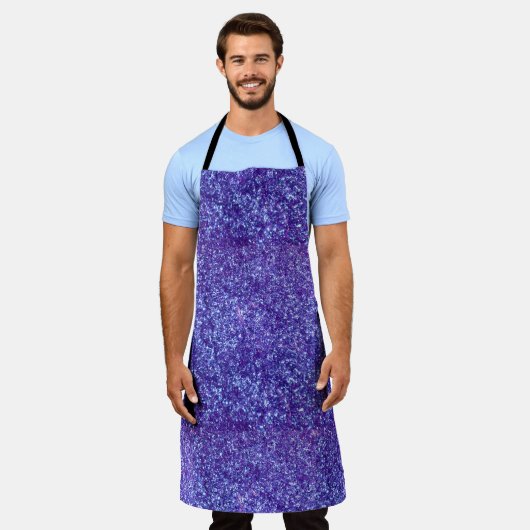 Blueish Lila Glitzer Schürze (Getragen)