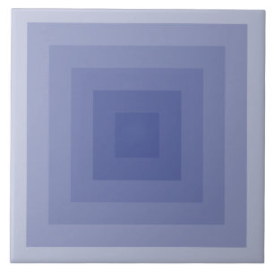 Blueish Lila Square Geometric Fliese