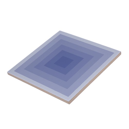 Blueish Lila Square Geometric Fliese (Seite)