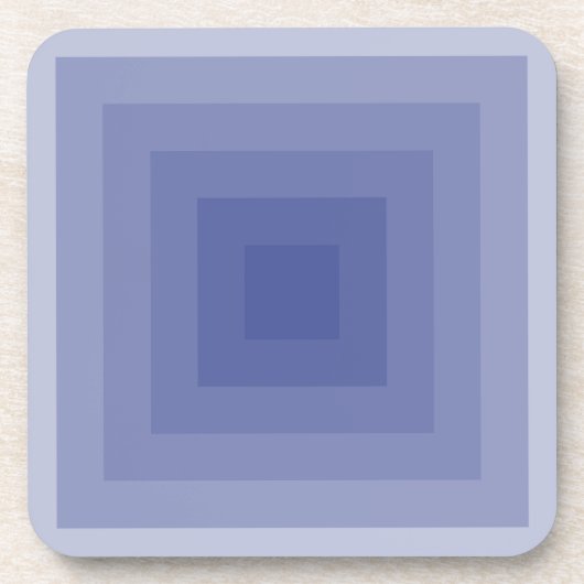 Blueish Lila Square Geometric Untersetzer (Vorderseite)