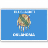 Bluejacken Oklahoma Aufkleber (Vorderseite)