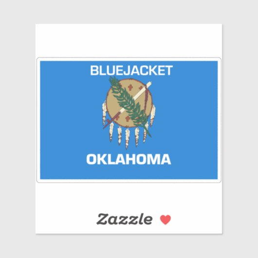 Bluejacken Oklahoma Aufkleber (Blatt)