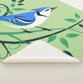 Bluejay an der Baumzweigung Sherpadecke (3/4)