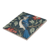 Bluejay Bird William Morris Stil Links Blue Jay Fliese (Seite)