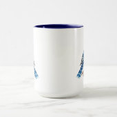 Bluejay Blue Jay Bird Nature Art Tasse (Zentrum)