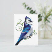 Bluejay Day Postkarte (Stehend Vorderseite)