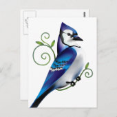 Bluejay Day Postkarte (Vorne/Hinten)