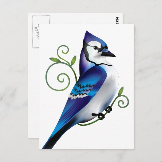 Bluejay Day Postkarte (Vorne/Hinten)