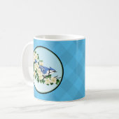 Bluejay Floral Tasse (Vorderseite Links)