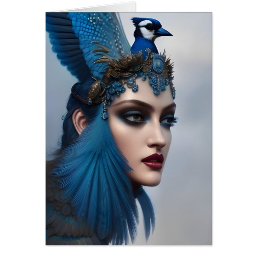 Bluejay Goddess Jedes Anlasses Grußkarte (Vorne)