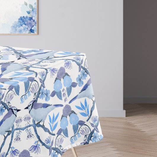 Bluejay Hydrangeas Botanical Peri Color 2022 Tischdecke