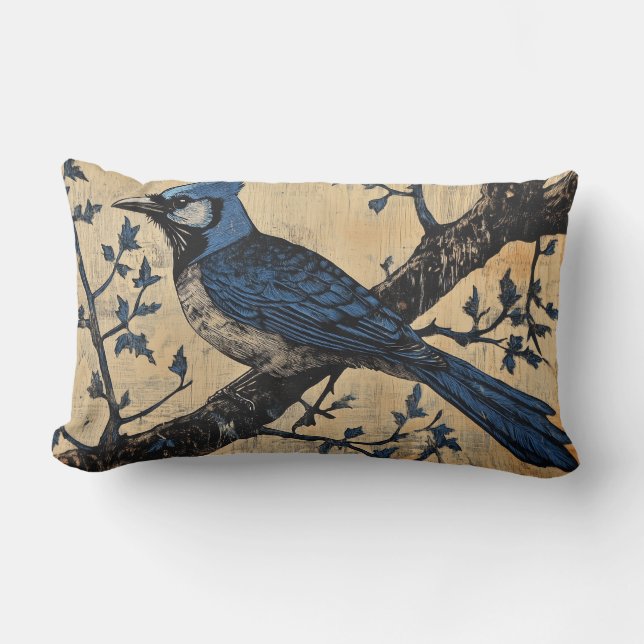 Bluejay II Throw Kissen (Vorderseite)