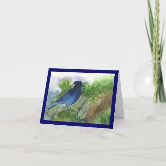 Bluejay im Muskeg Karte (Vorderseite)