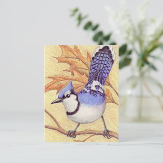 Bluejay Postcard Postkarte (Stehend Vorderseite)