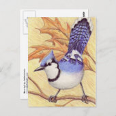 Bluejay Postcard Postkarte (Vorne/Hinten)