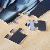 Bluejay und Blume Puzzle (Seite)