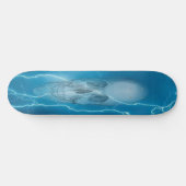 BLUELIGHTNING SKULL SKATEBOARD (Horizontal)